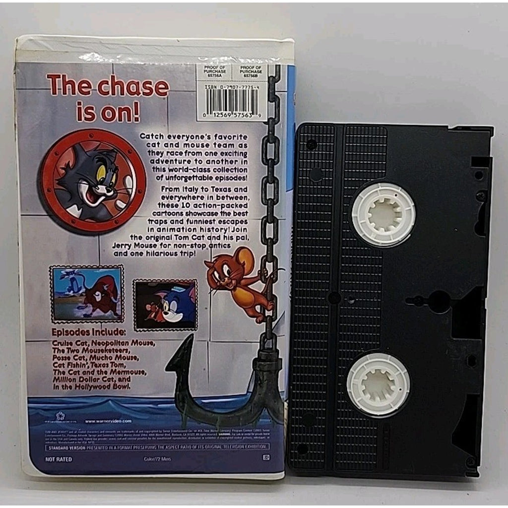 Tom and Jerry - Whiskers Away (VHS, 2003, Clam Shell)