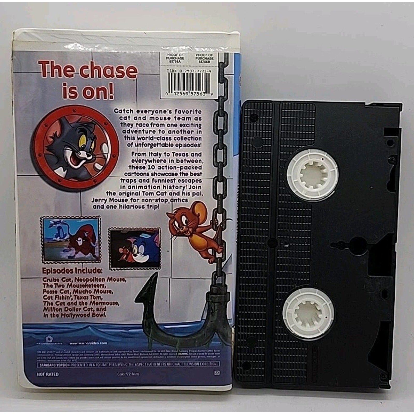 Tom and Jerry - Whiskers Away (VHS, 2003, Clam Shell)