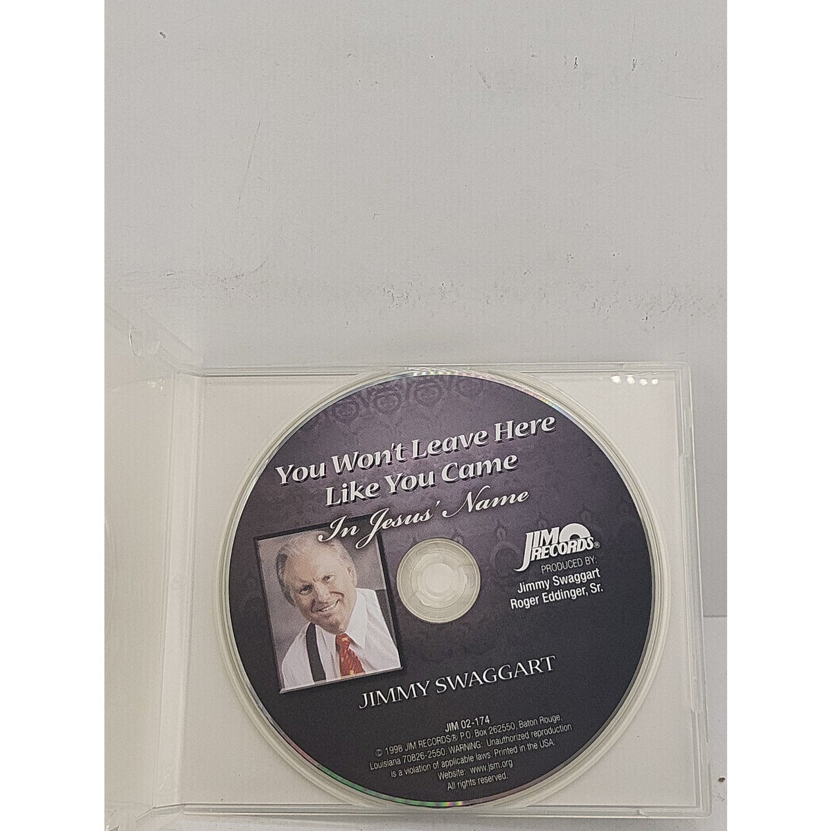 Jimmy Swaggart You Won't Leave Here Like You CD Spirtual Enlightenment