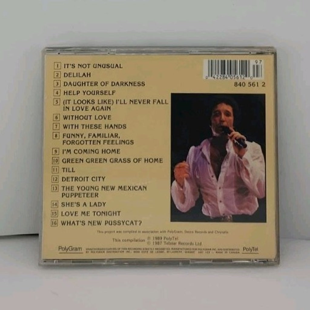 Tom Jones the Greatest Hits Music CD Polytel