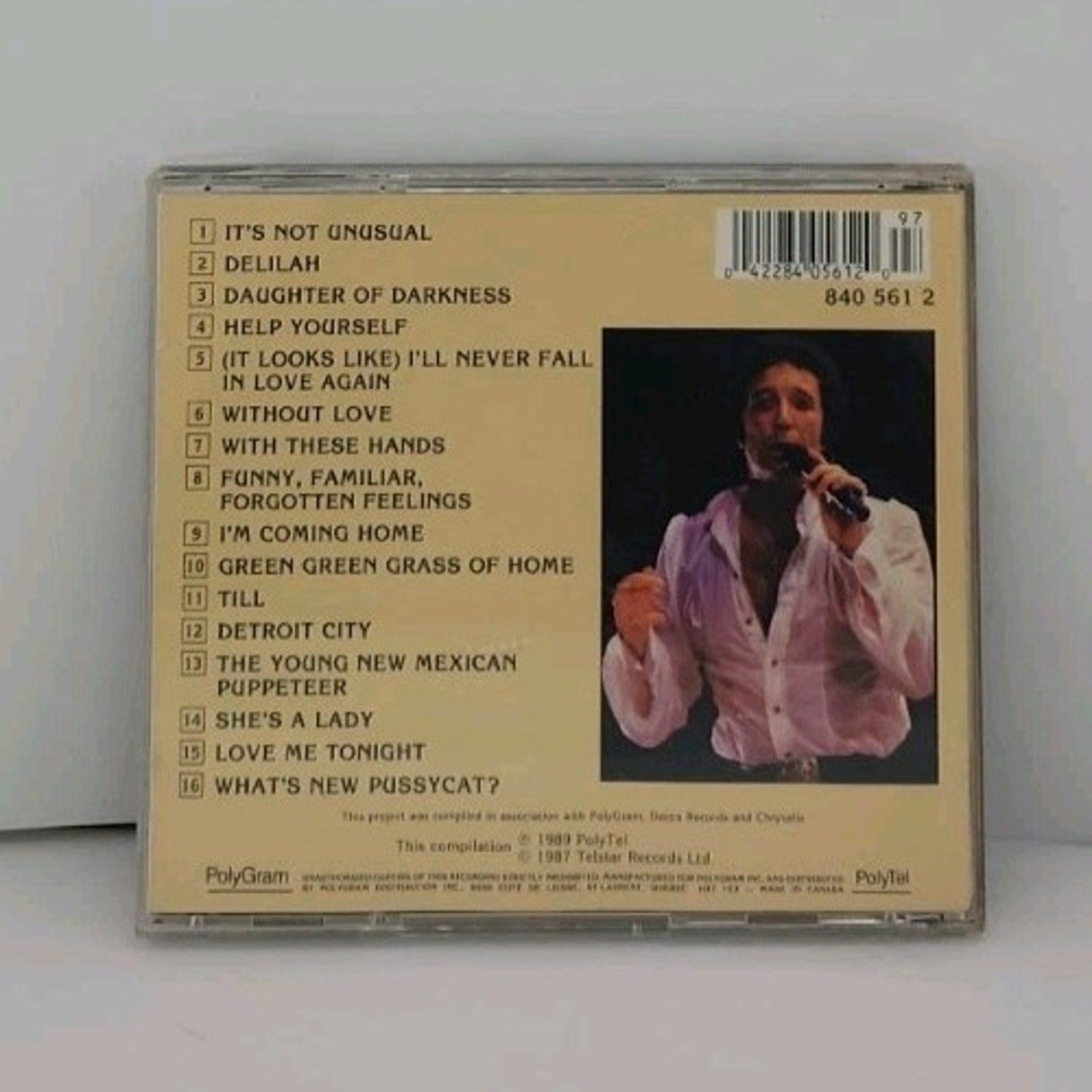 Tom Jones the Greatest Hits Music CD Polytel