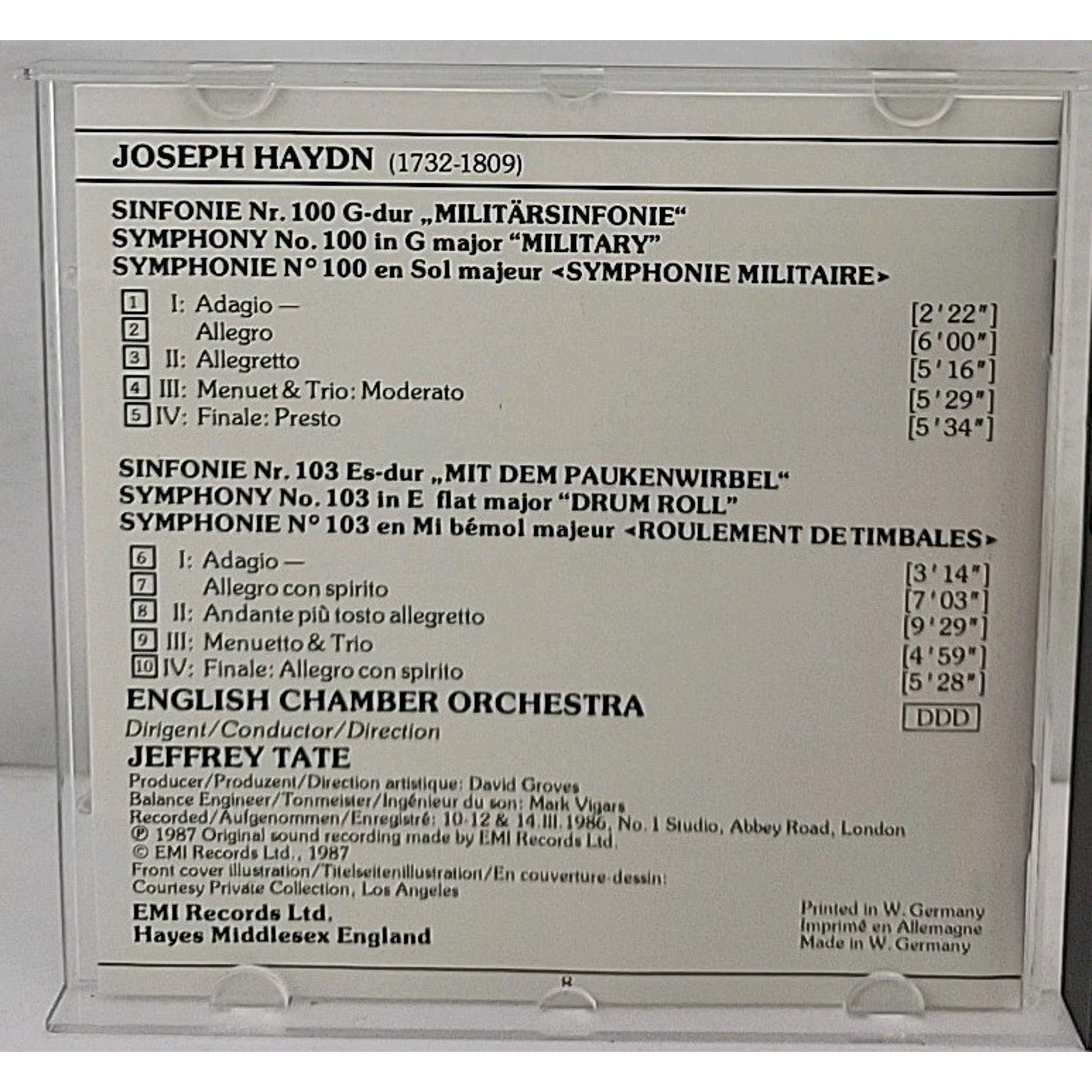 English Chamber Orchestra, Jeffr... - English Chamber Orchestra, Jeff... CD