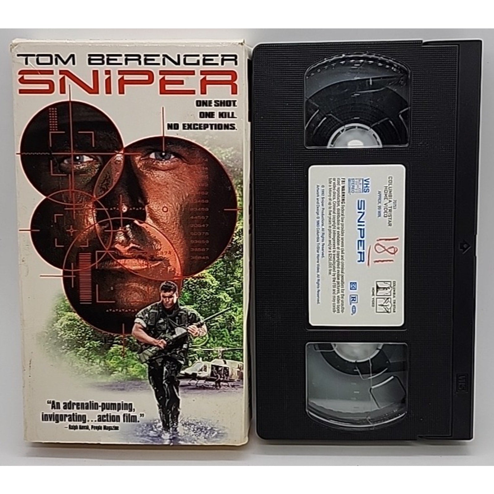 Sniper (VHS, 1993, Closed Captioned)