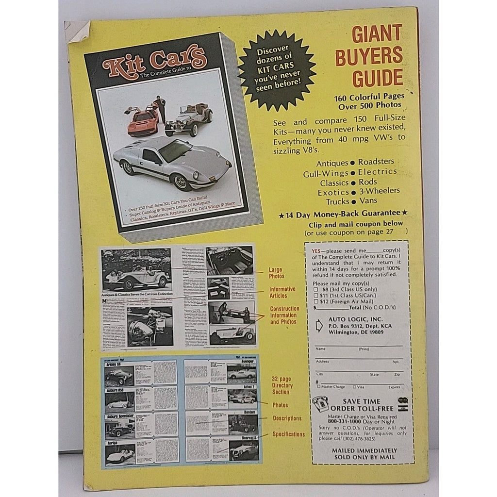 Hot Rod Magazine Kit Car Annual 1981 No. 2 Giant Buyer's Guide