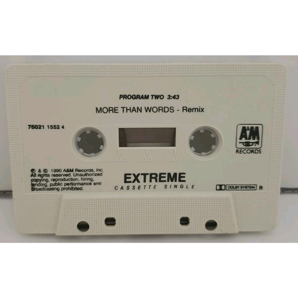 Extreme More Than Words (Cassette) Single Paper Case Original and Remix