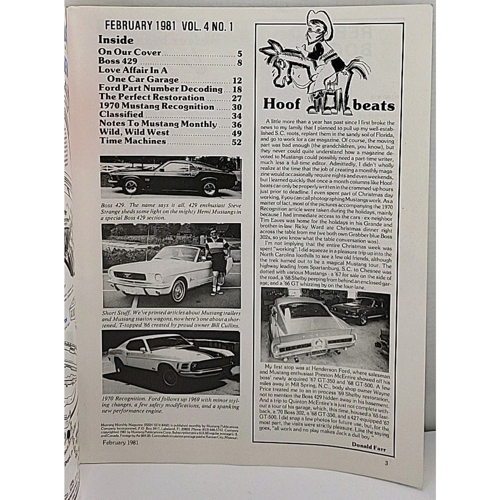 Mustang Monthly Magazine - February 1981 - Vol. 4 No. 1