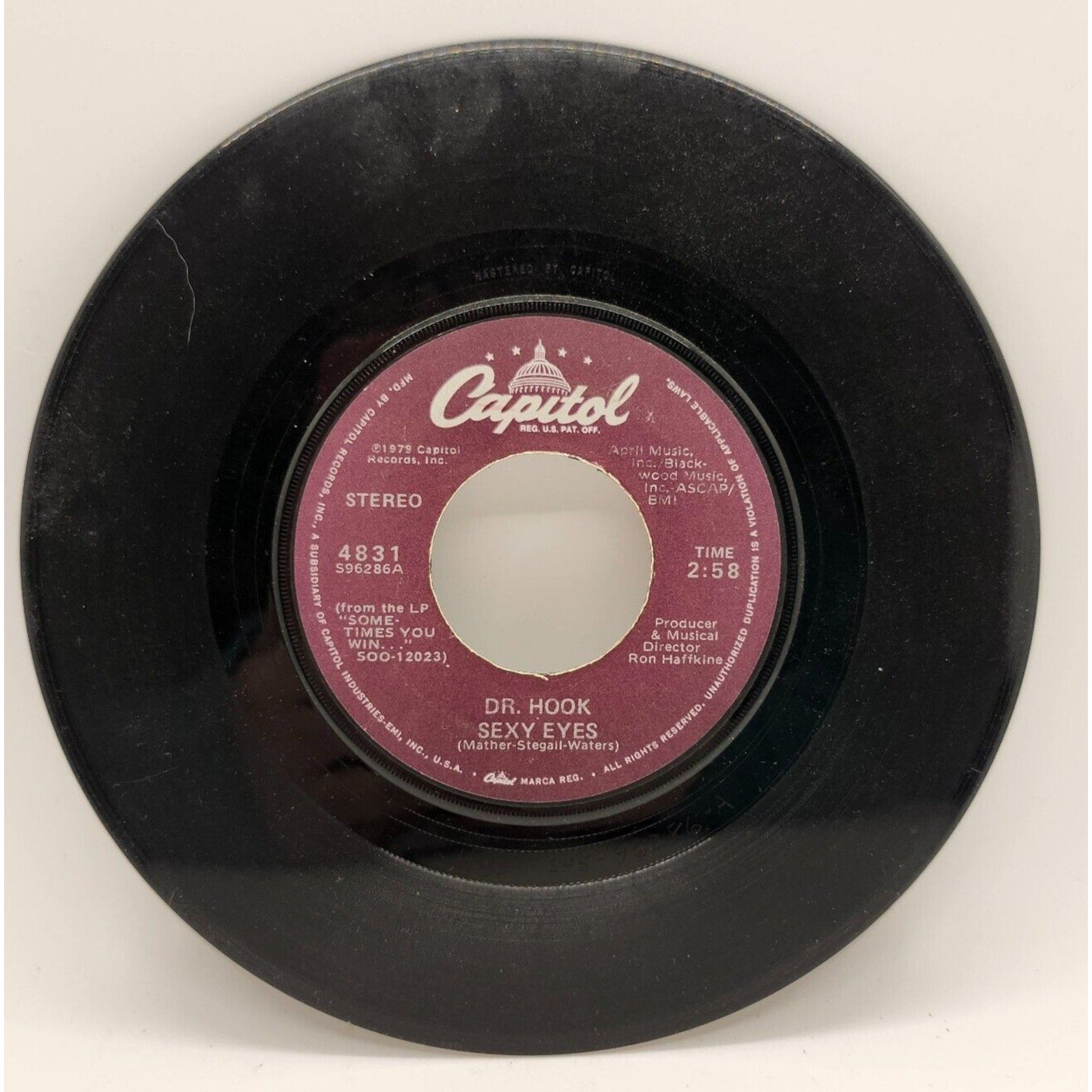 Help Me Mama / Sexy Eye By Doctor Hook (Record) - 4831
