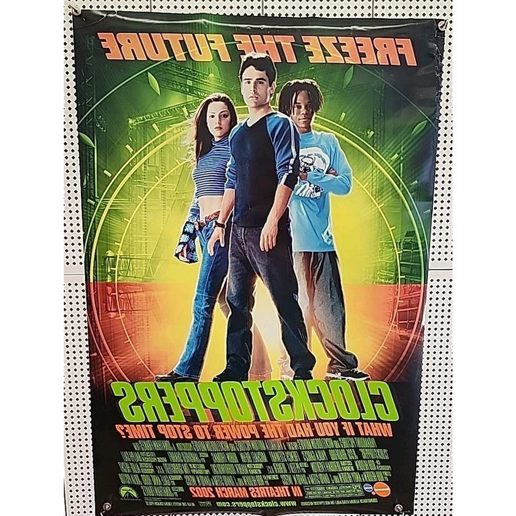 Clockstoppers Movie Poster 2 Sided Original 27x40 Jesse Bradford