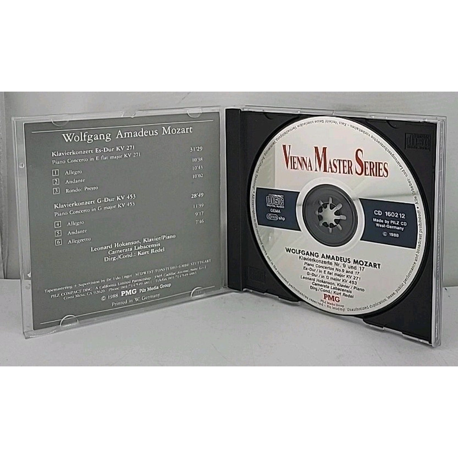 Mozart: Vienna Master Series - Klavierkonzerte Nr. 9 und 17 (CD, 1990, Pilz)