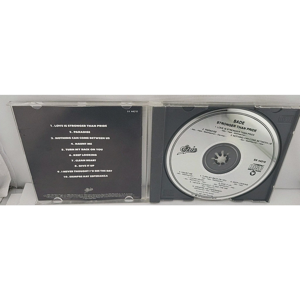 Stronger Than Pride by Sade (CD, May-1988, Epic)