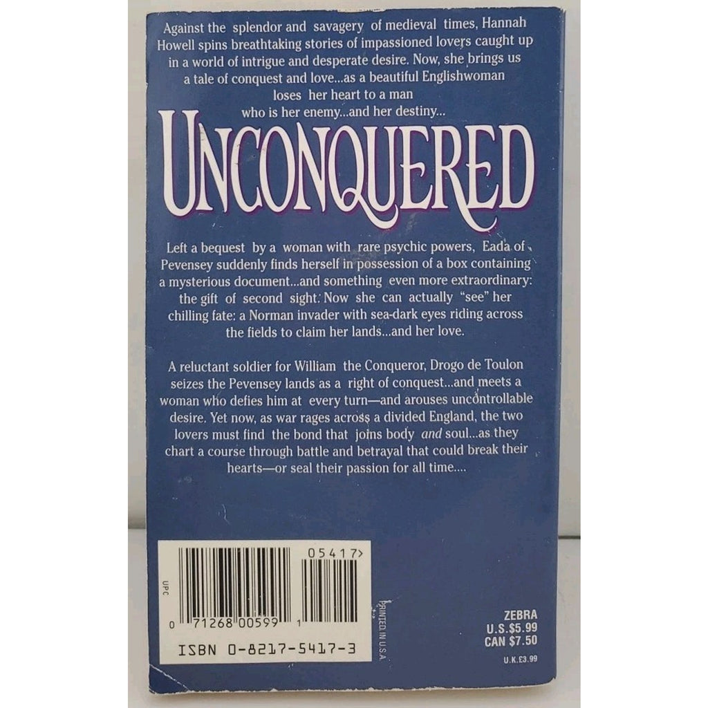 Unconquered by Hannah Howell (1996, Mass Market)