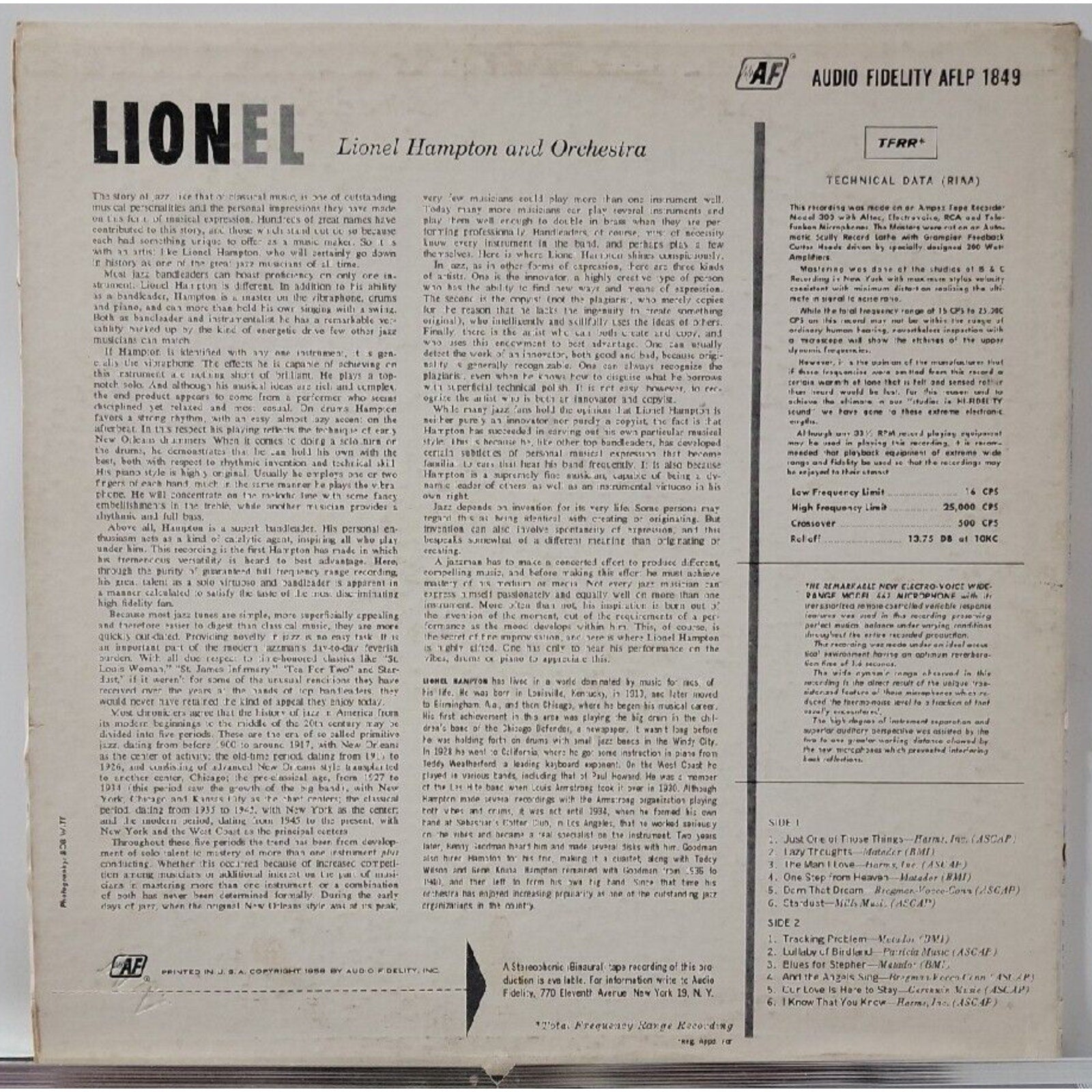 Lionel Hampton And Orchestra (Record)