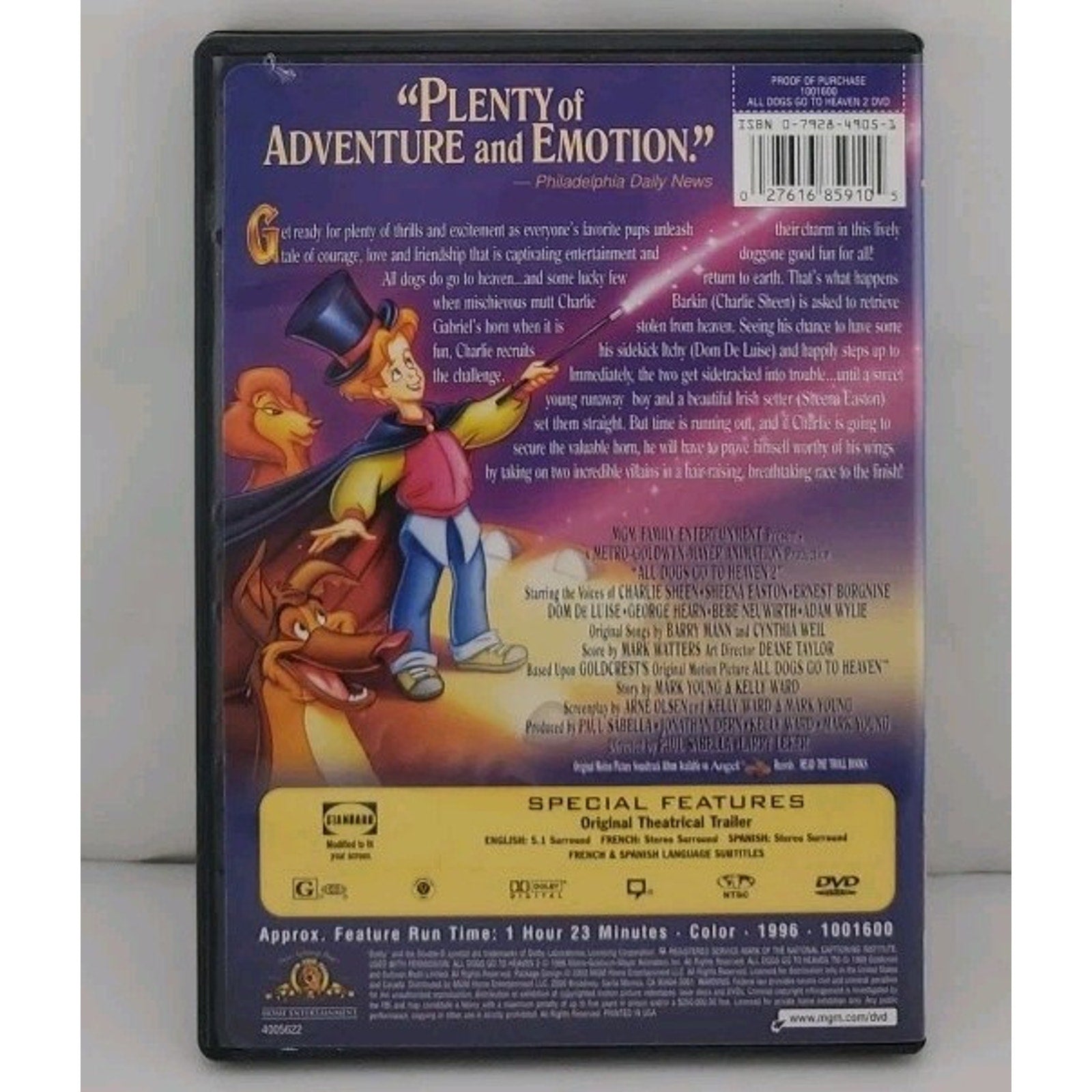 All Dogs Go to Heaven 2 (DVD, 1996)