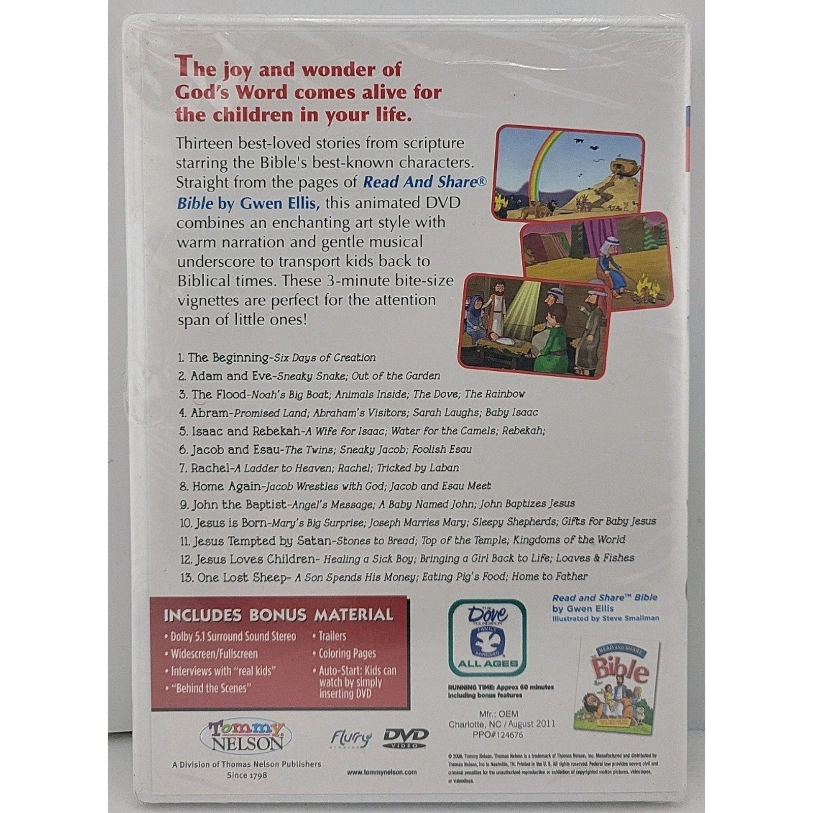 Read and Share DVD Bible - Vol. 1 (DVD, 2008) *Brand New*
