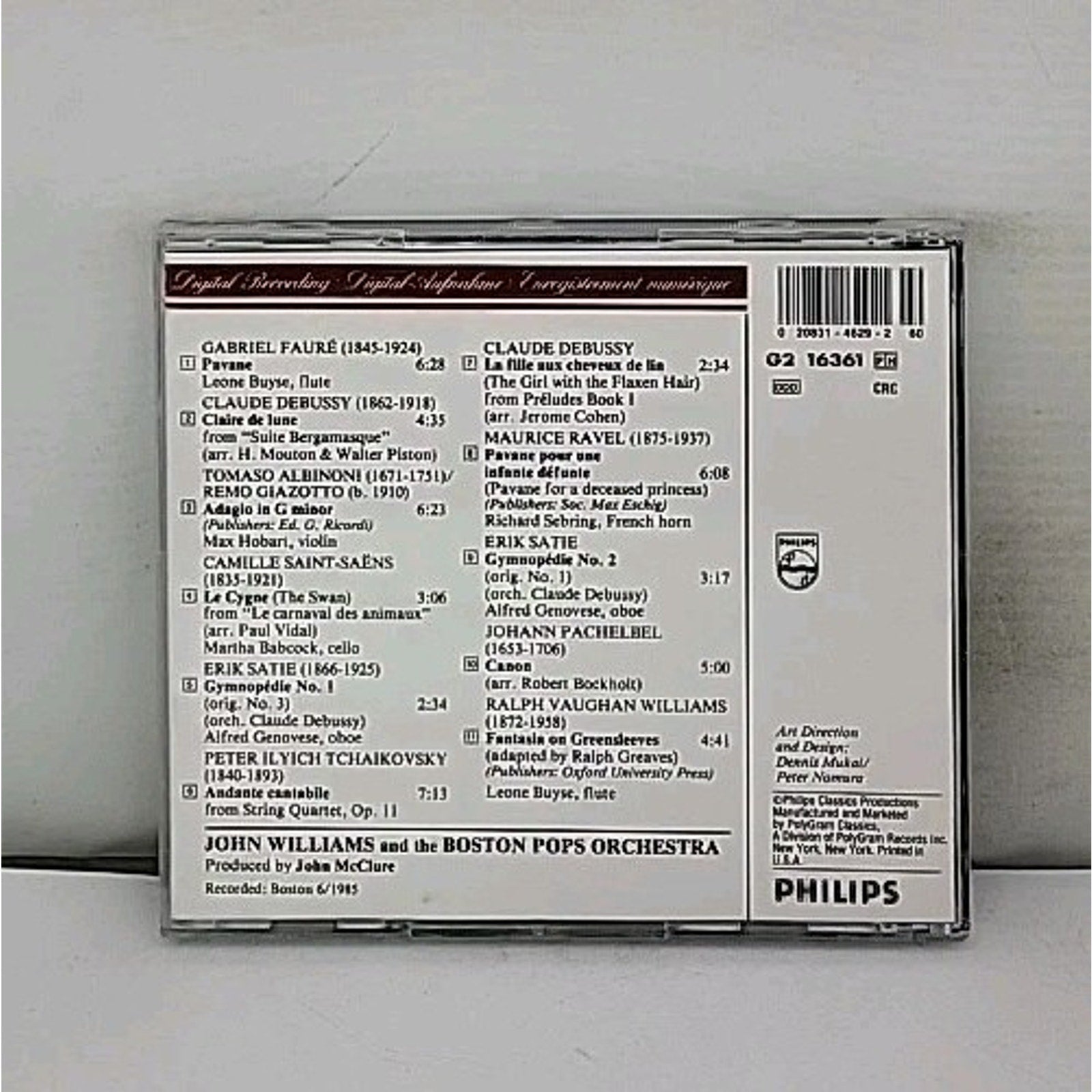 Pops in Love by John Williams & the Boston Pops (CD, 1985, Philips)