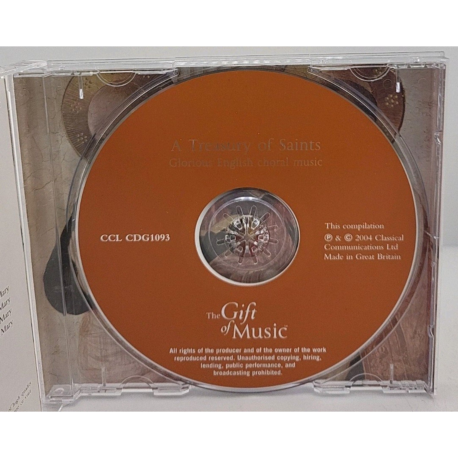 A Treasury of Saints: Glorious English Choral Music - Audio CD