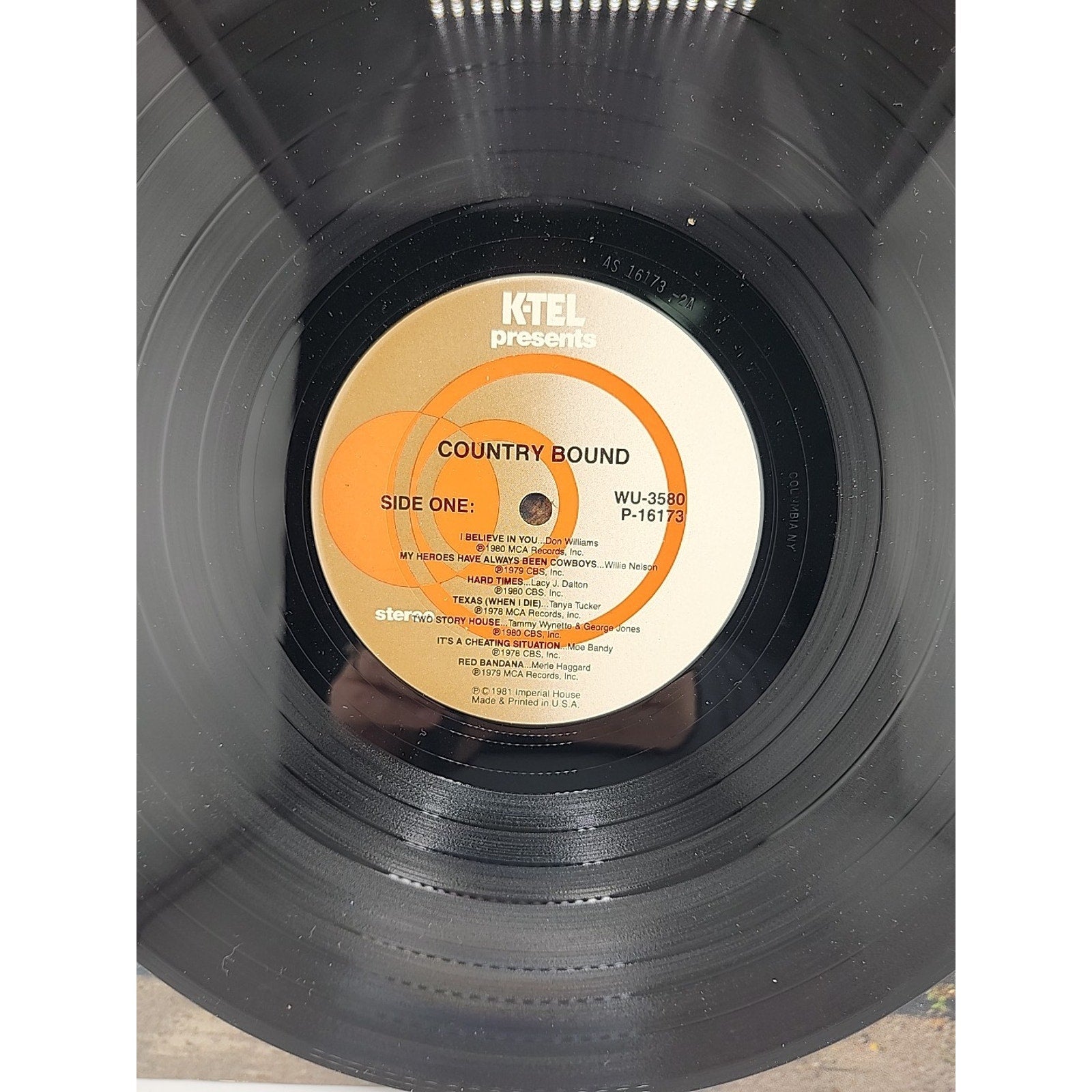 Country Bound Vinyl, LP, Compilation 1981 Imperial House – WU 3580