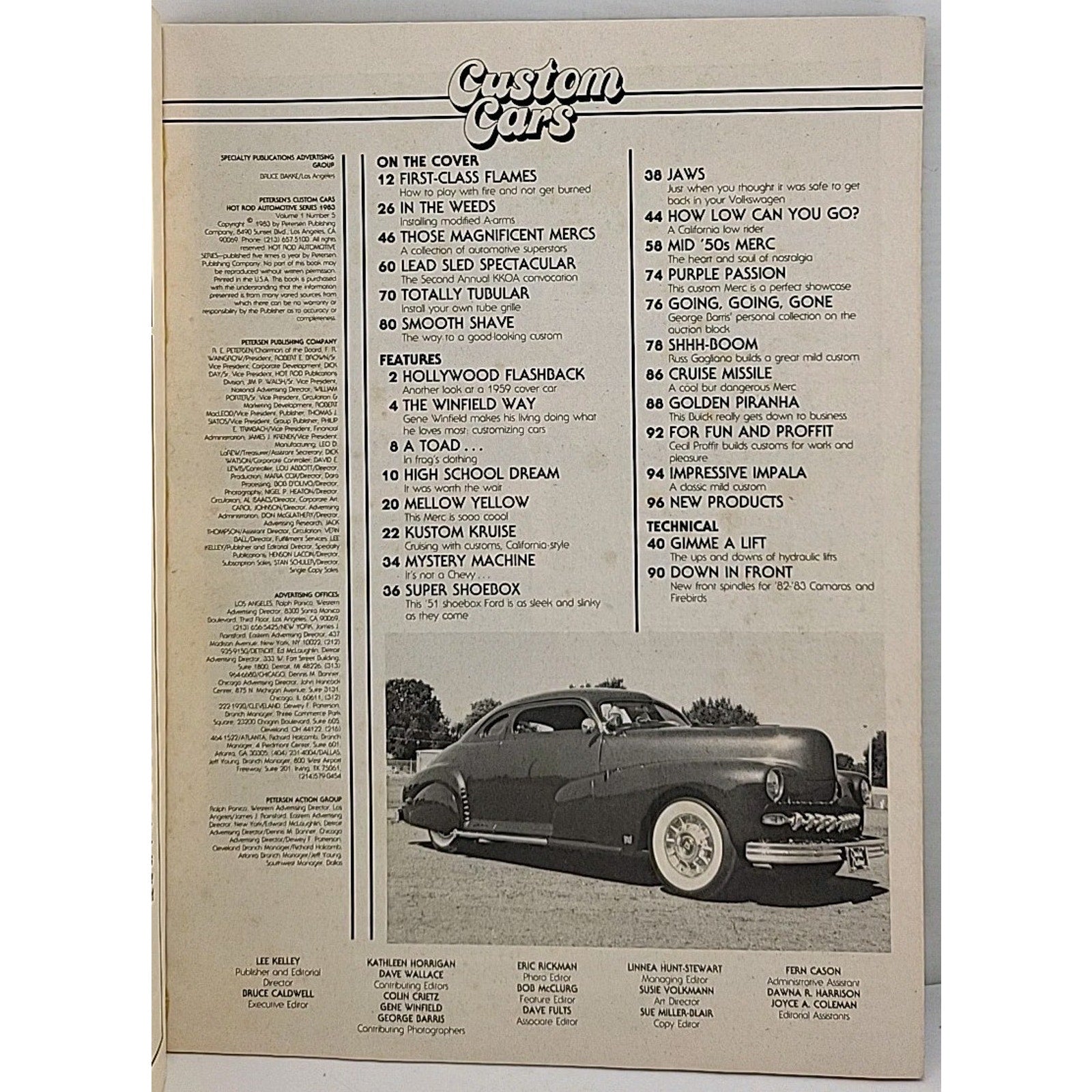 Hot Rod Magazine Custom Cars 1983