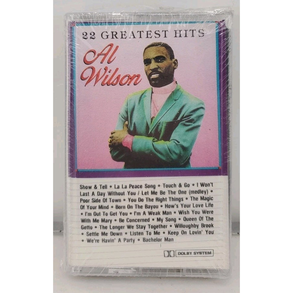 Al Wilson 22 Greatest Hits (Cassette) *Brand New*