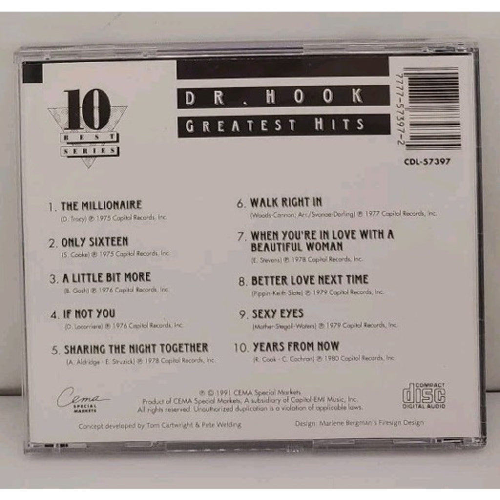 Greatest Hits by Dr. Hook (CD, 1995)