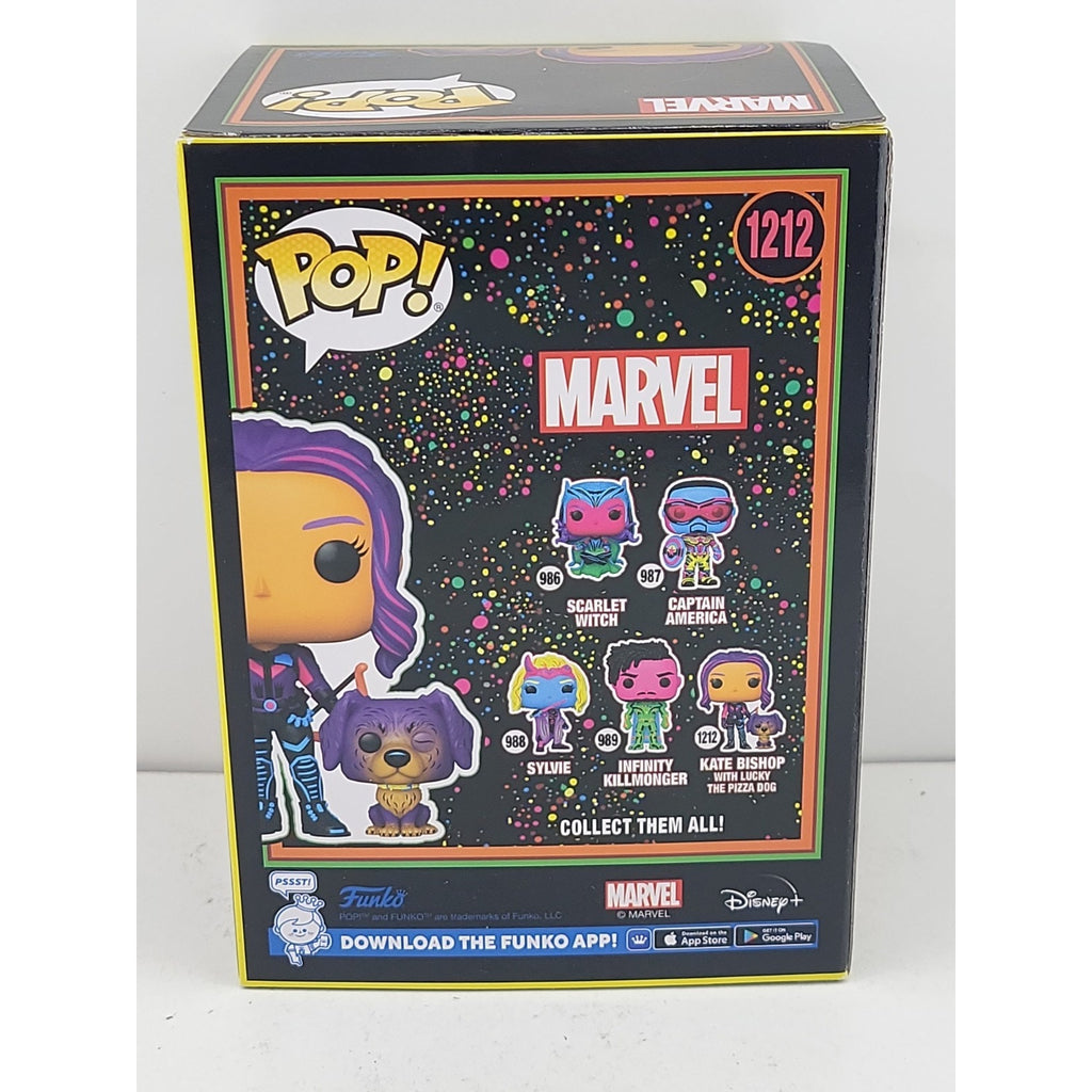 Funko Pop! Vinyl: Marvel - Kate Bishop with Lucky (Black Light) - Target...