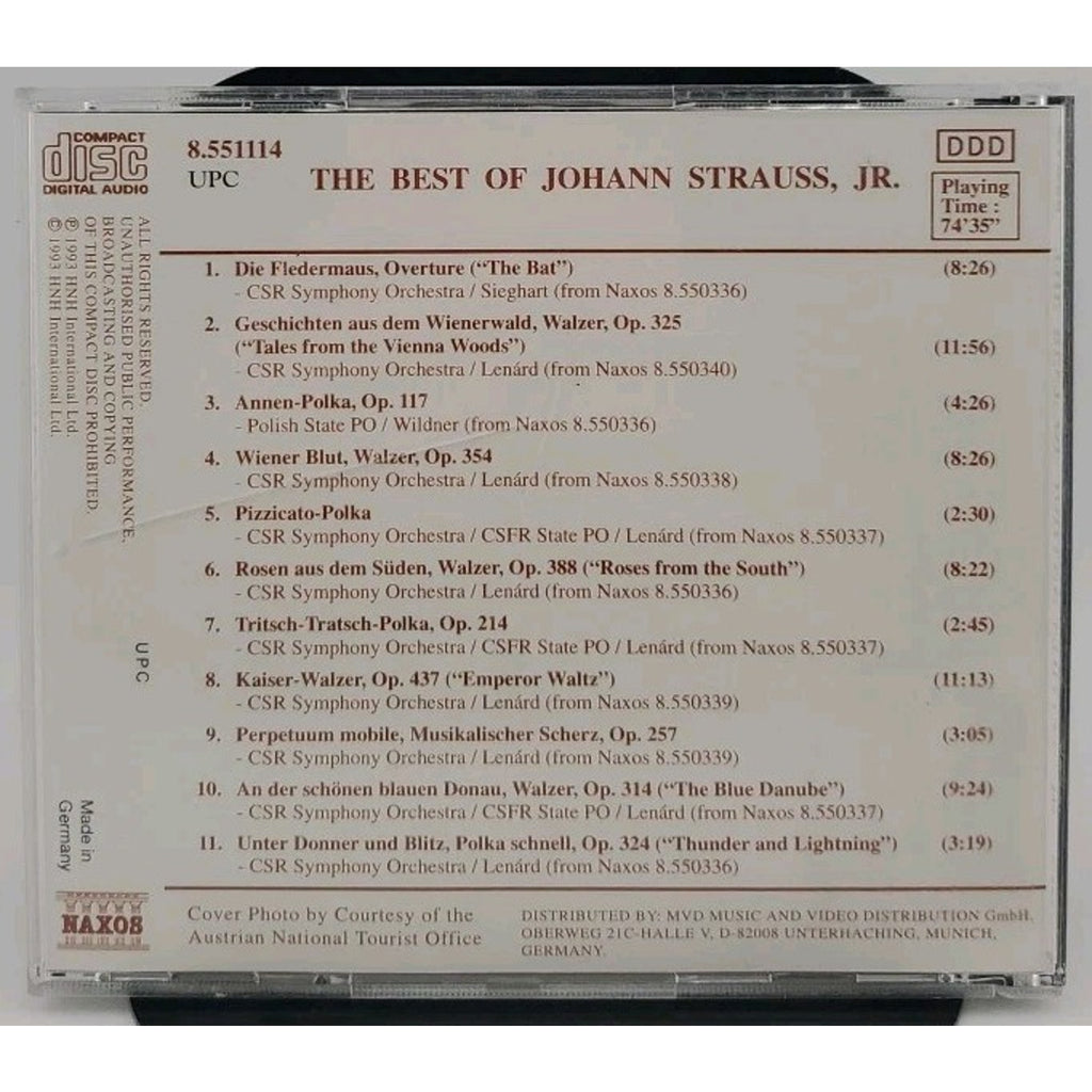 The Best of Johann Strauss Jr. (CD)