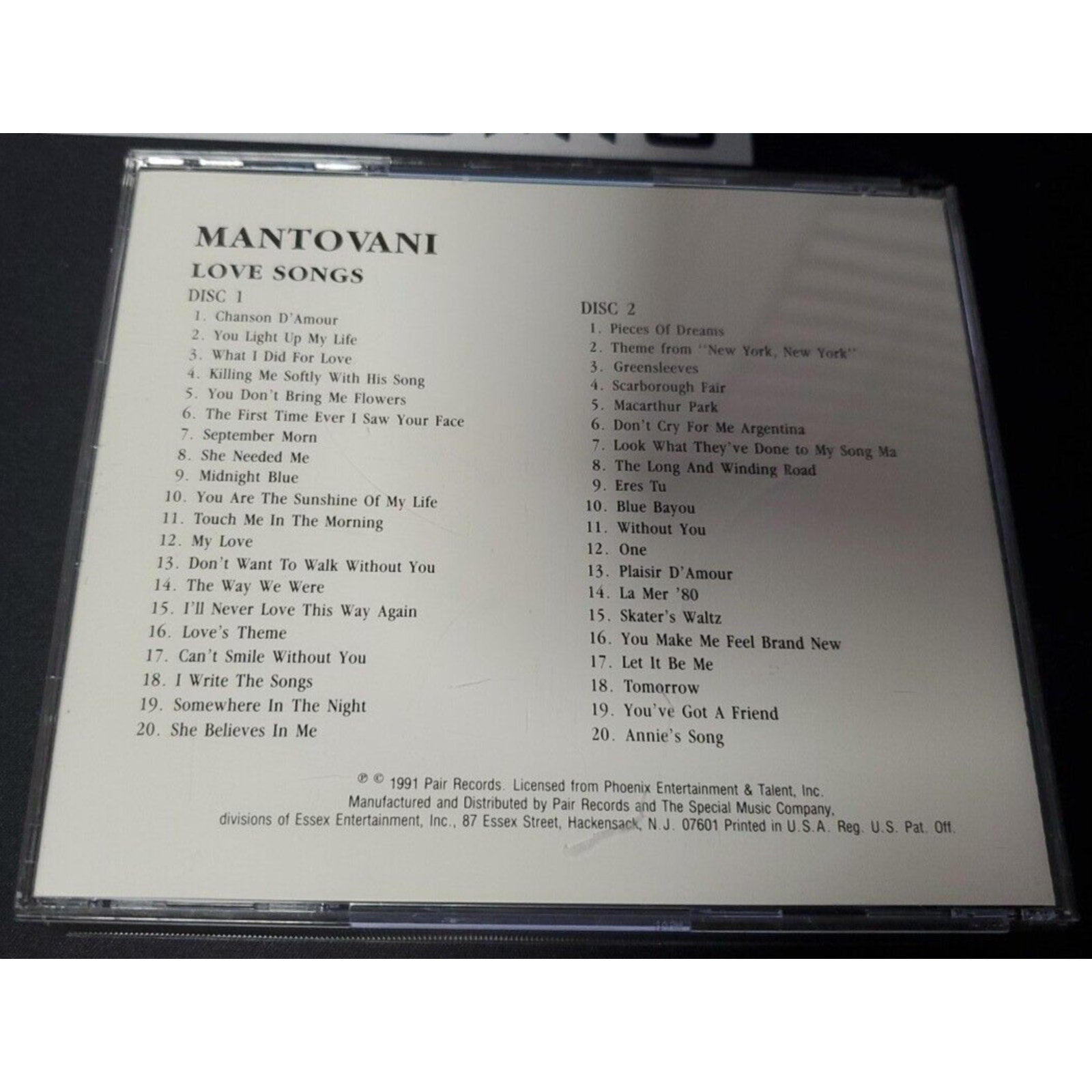 Mantovani : Love Songs (CD)