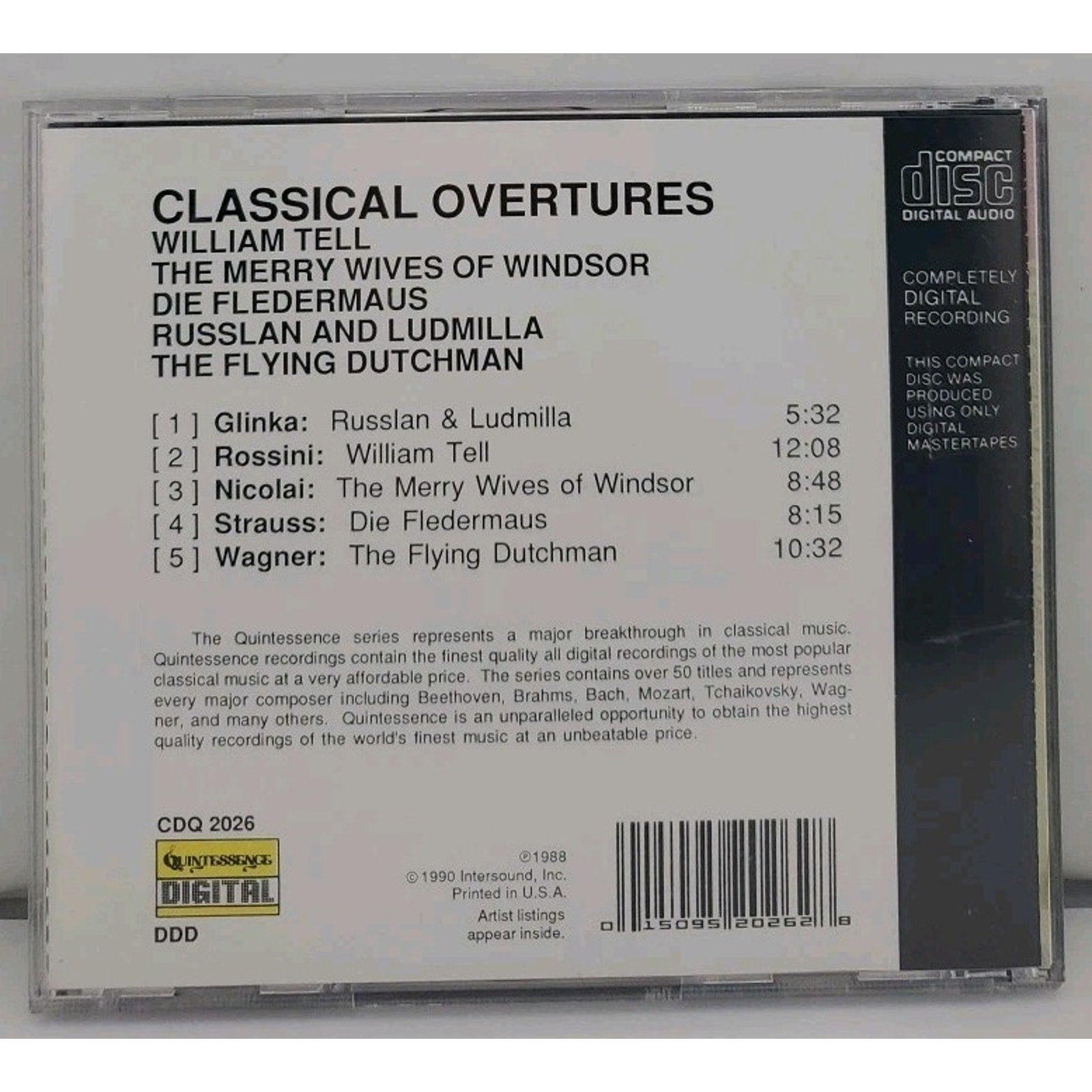 Classic Overtures by Alfred Gehardt (CD, 1993)