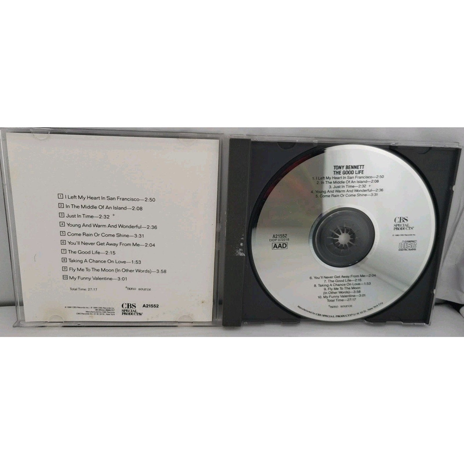 The Good Life [Sony 1990] by Tony Bennett (CD, Jul-2002, Sony Music Distribution