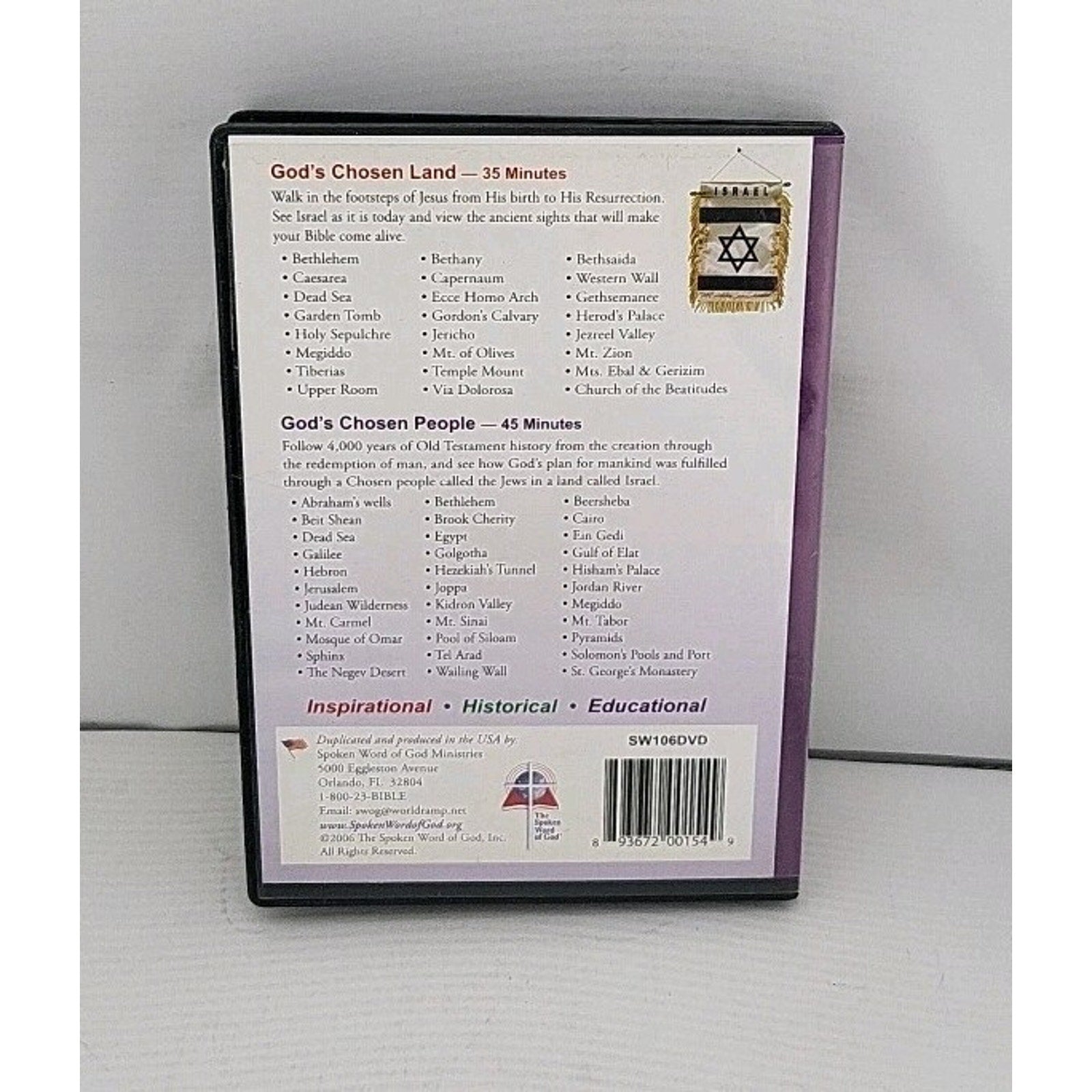 Israel... God's Chosen Land - God's Chosen People DVDs