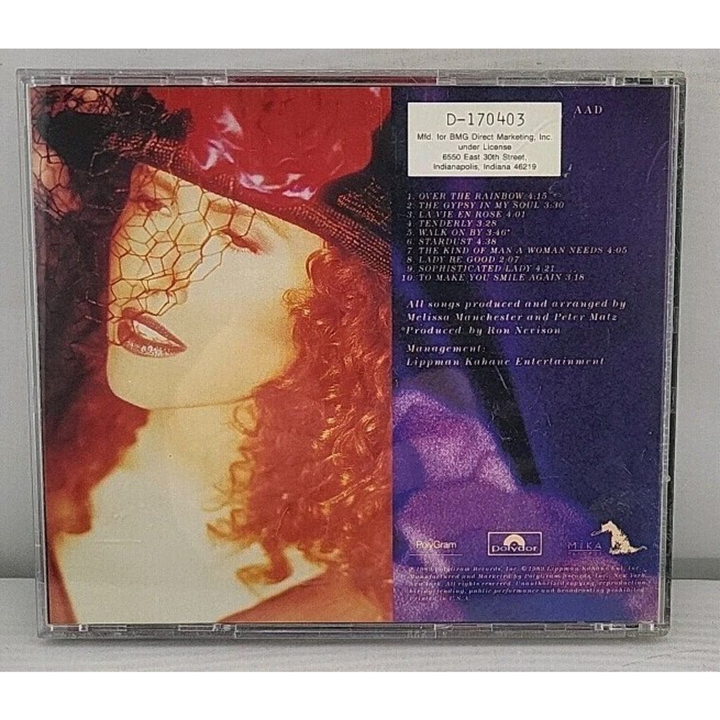 Tribute by Melissa Manchester (CD, 1989)