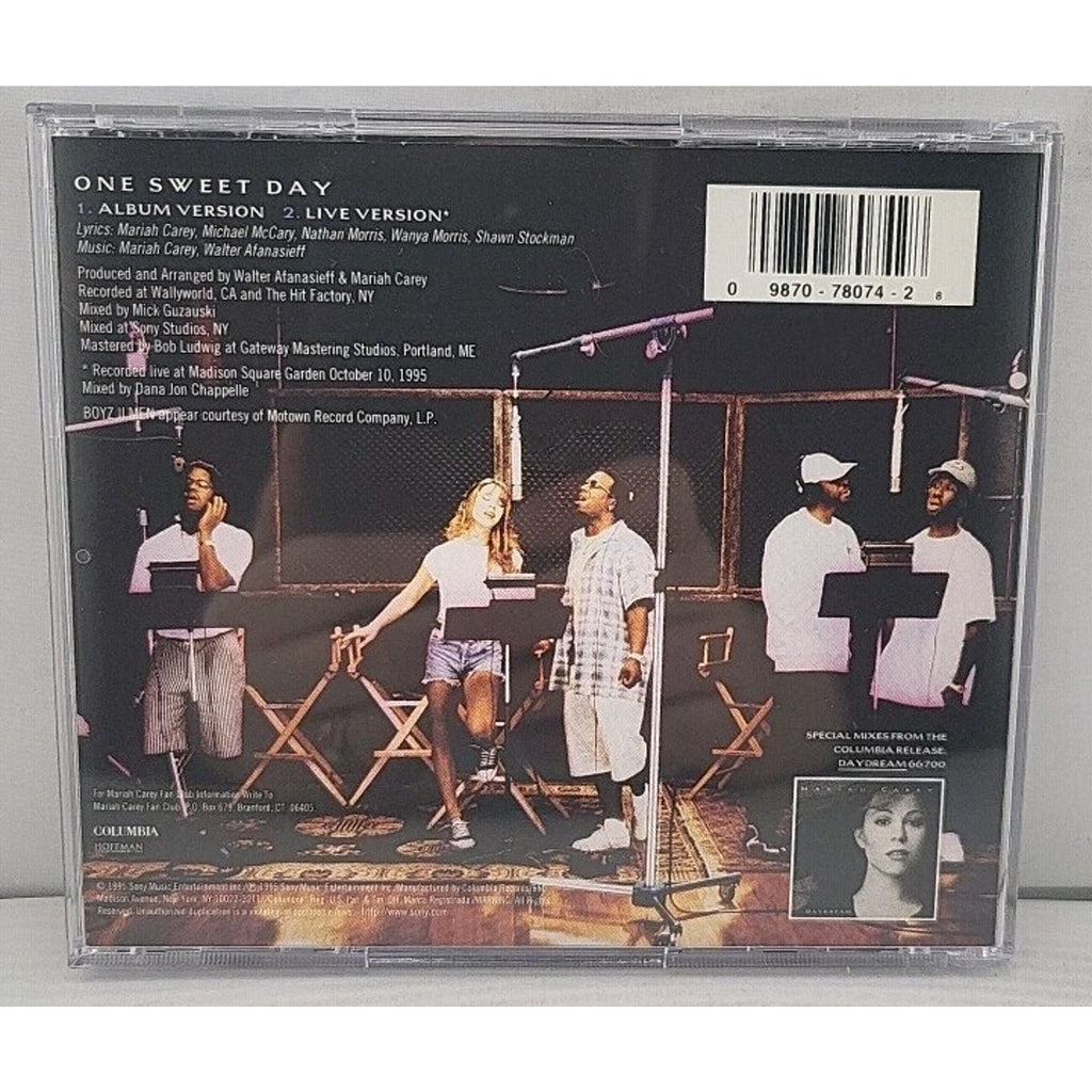 One Sweet Day [#1] [Single] by Mariah Carey (CD, Nov-1995, Columbia (USA))