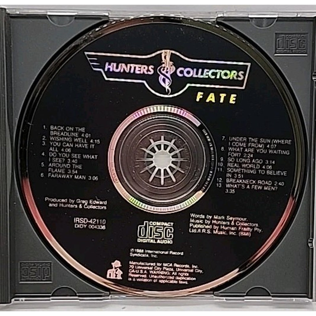 Fate by Hunters & Collectors (CD, 1988, MCA)