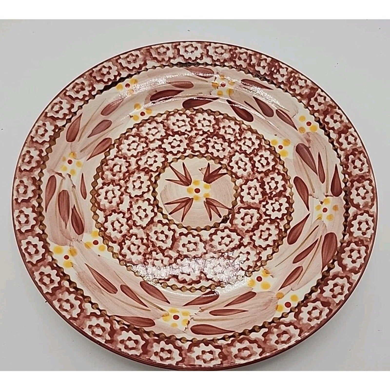 Set of 6 Temptations Ovenware by Tara Old World Cranberry Red 8” Salad Plates