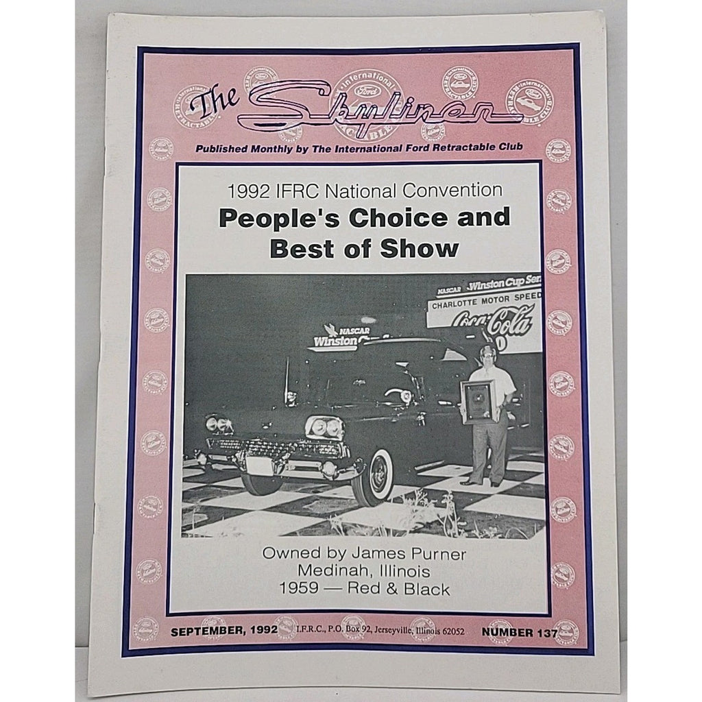 The Skyliner - International Retractable Club - September 1992 Number 137