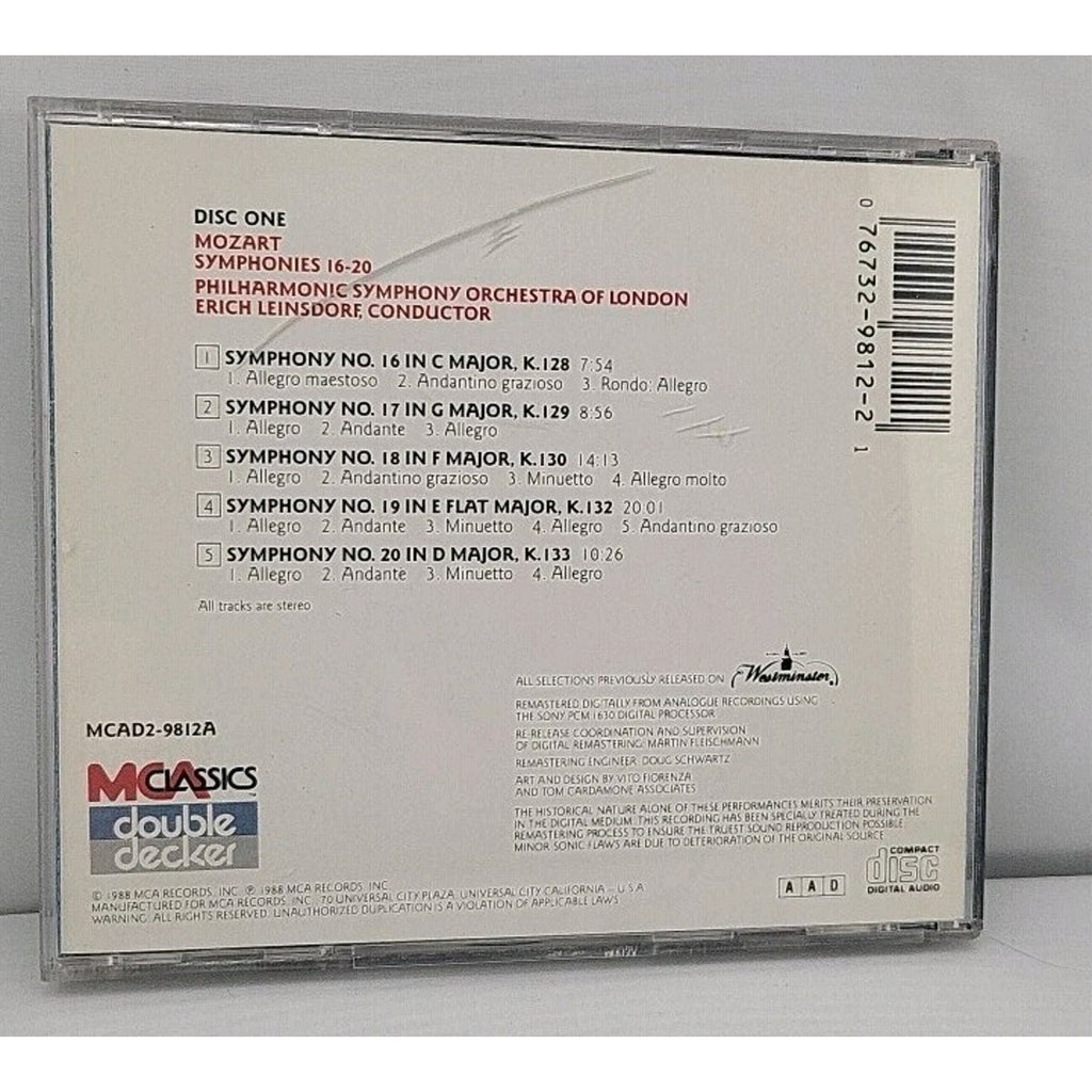 Wolfgang Amadeus Mozart: Symphony Nos. 16-20 (Disc 1), CD