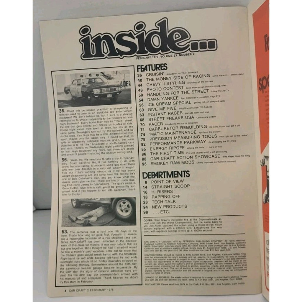 Car Craft Magazine - February 1975 - Volume 23 Number 2
