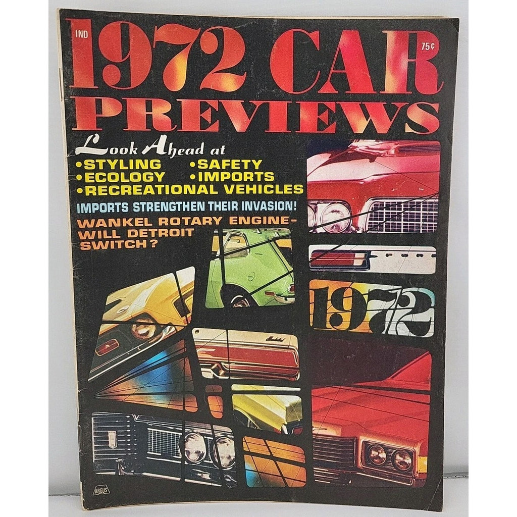 1972 Car Previews Magazine