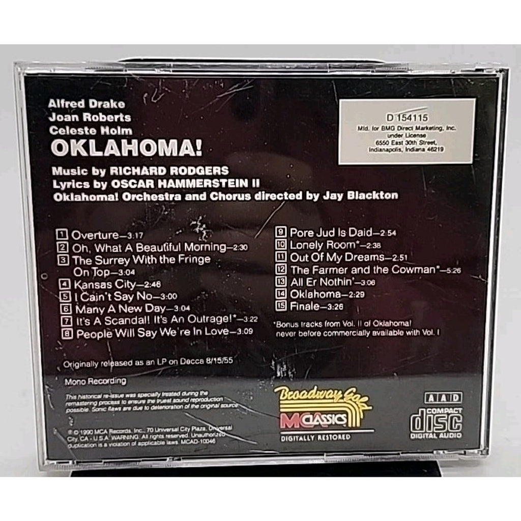 Oklahoma Rodgers & Hammerstein 1955 Recording CD