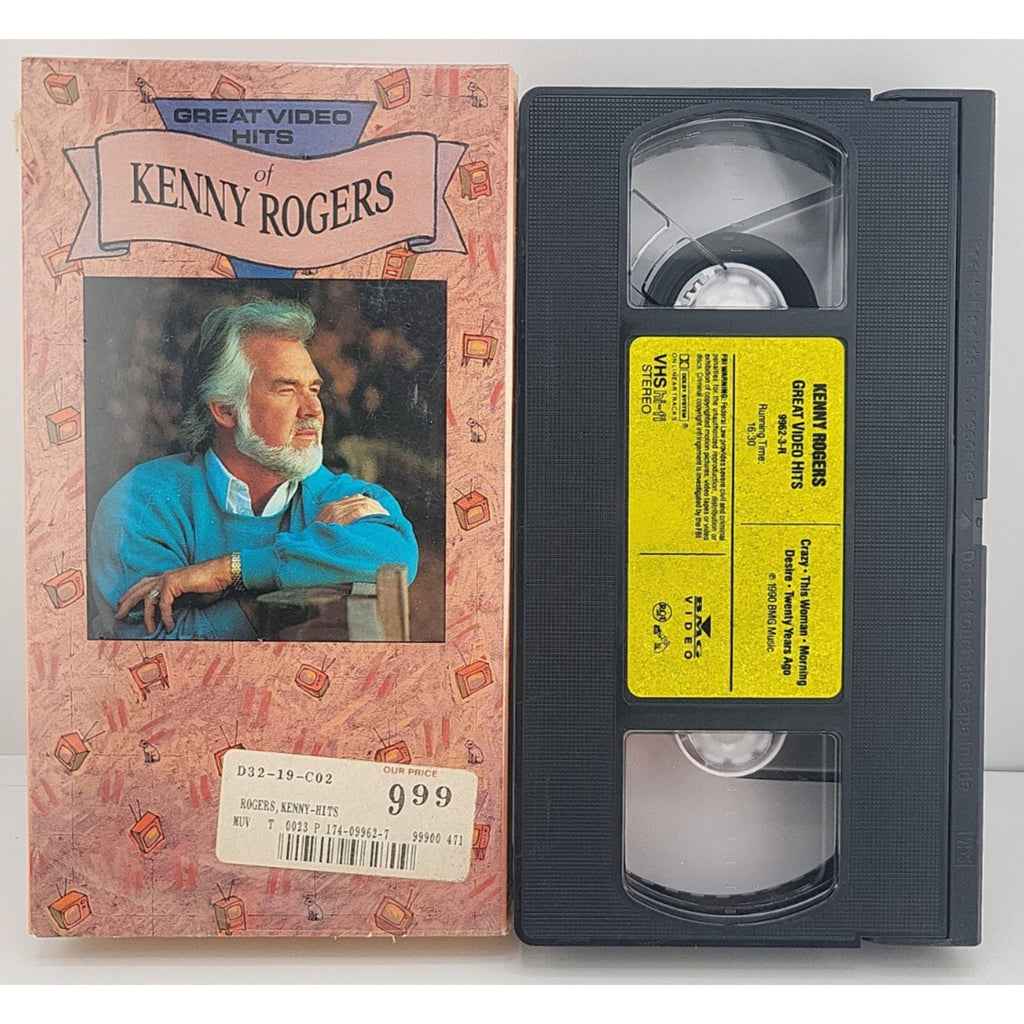 Kenny Rogers - Greatest Video Hits (VHS, 1990)