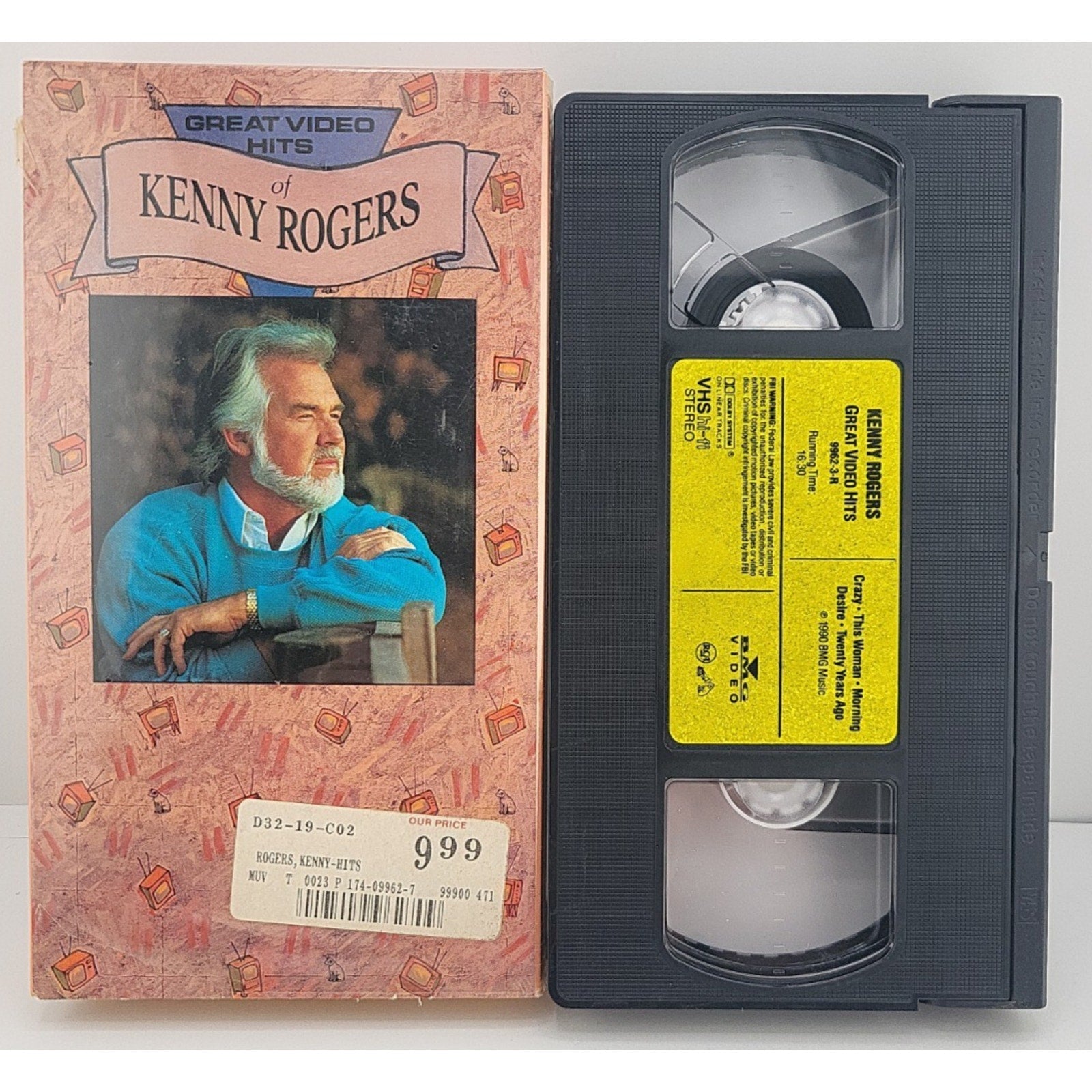 Kenny Rogers - Greatest Video Hits (VHS, 1990)