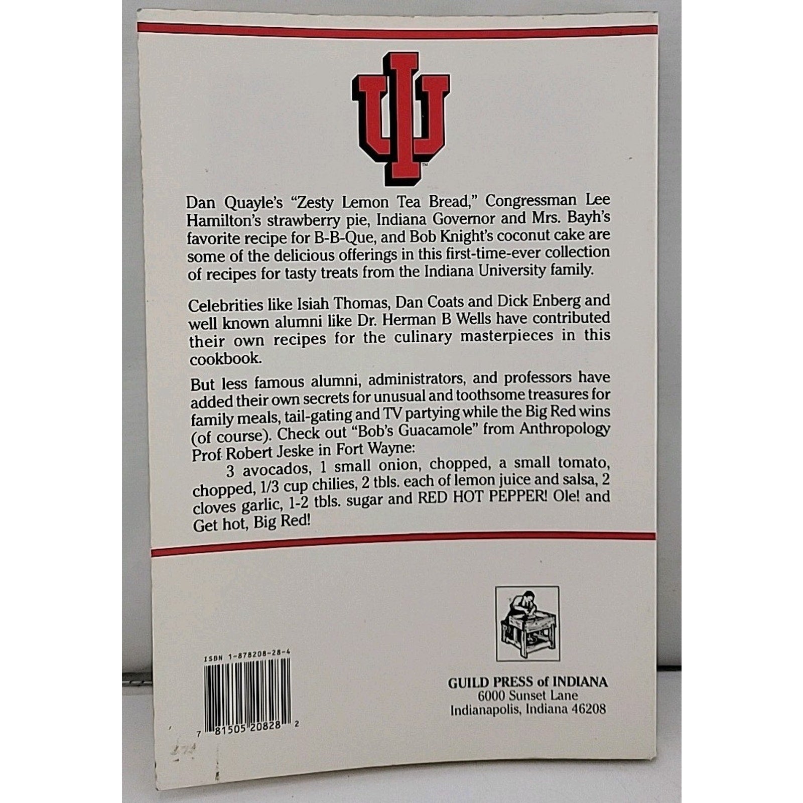 The IU Cook Book Indiana University Hoosiers Terry Murray