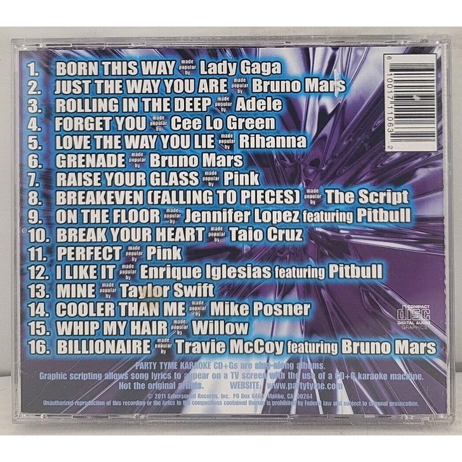 Party Tyme Karaoke: Super Hits, Vol. 15 by Various (CD, 2011)