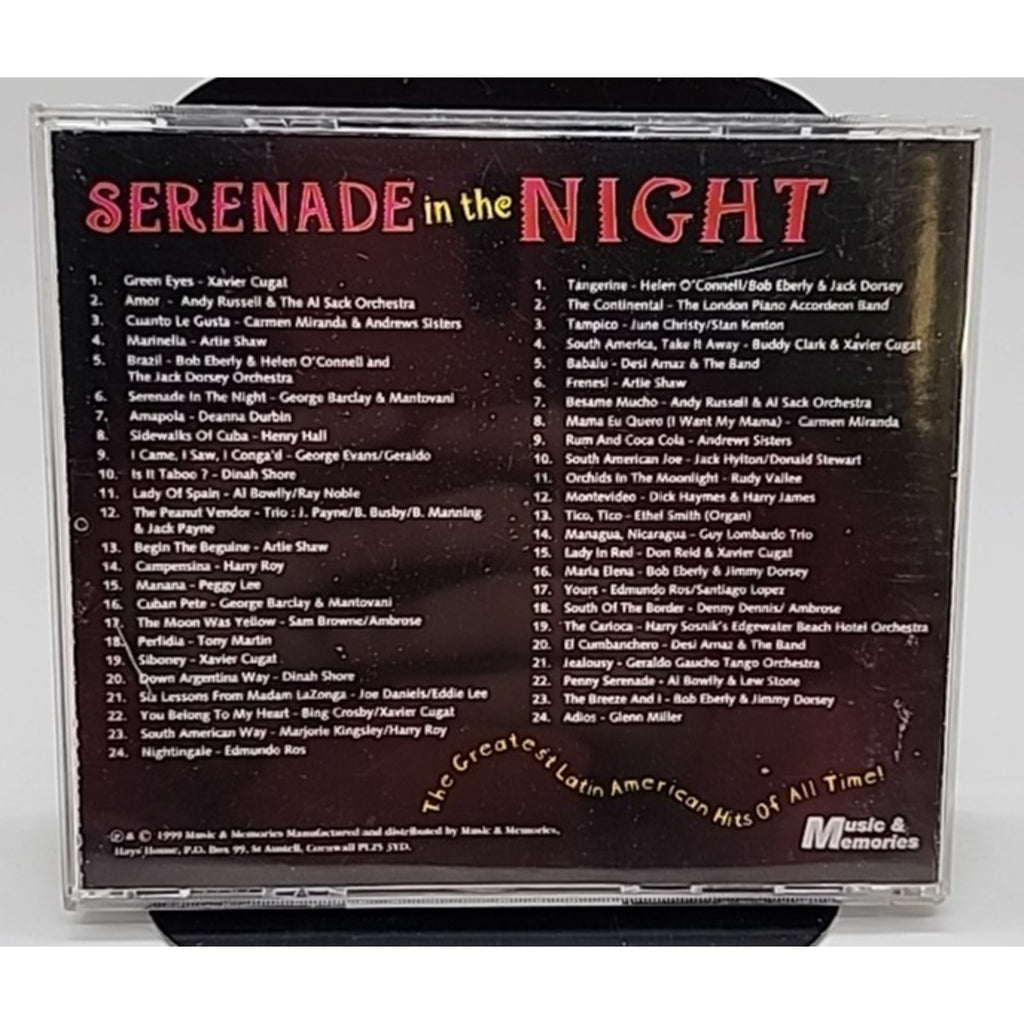 Serenade In The Night 2 CD Set Latin American Hits