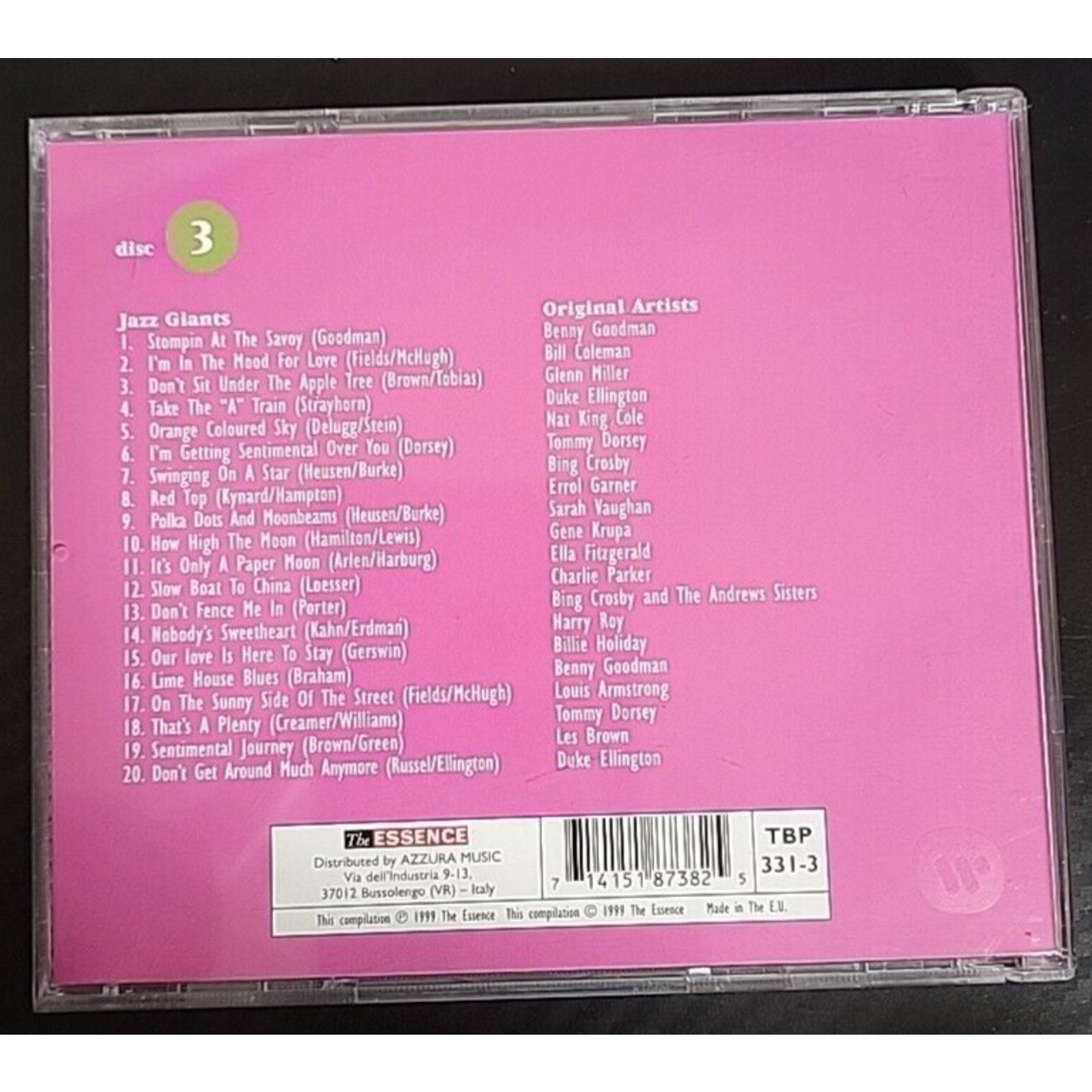 Jazz Giants Disc 1 Music (CD)