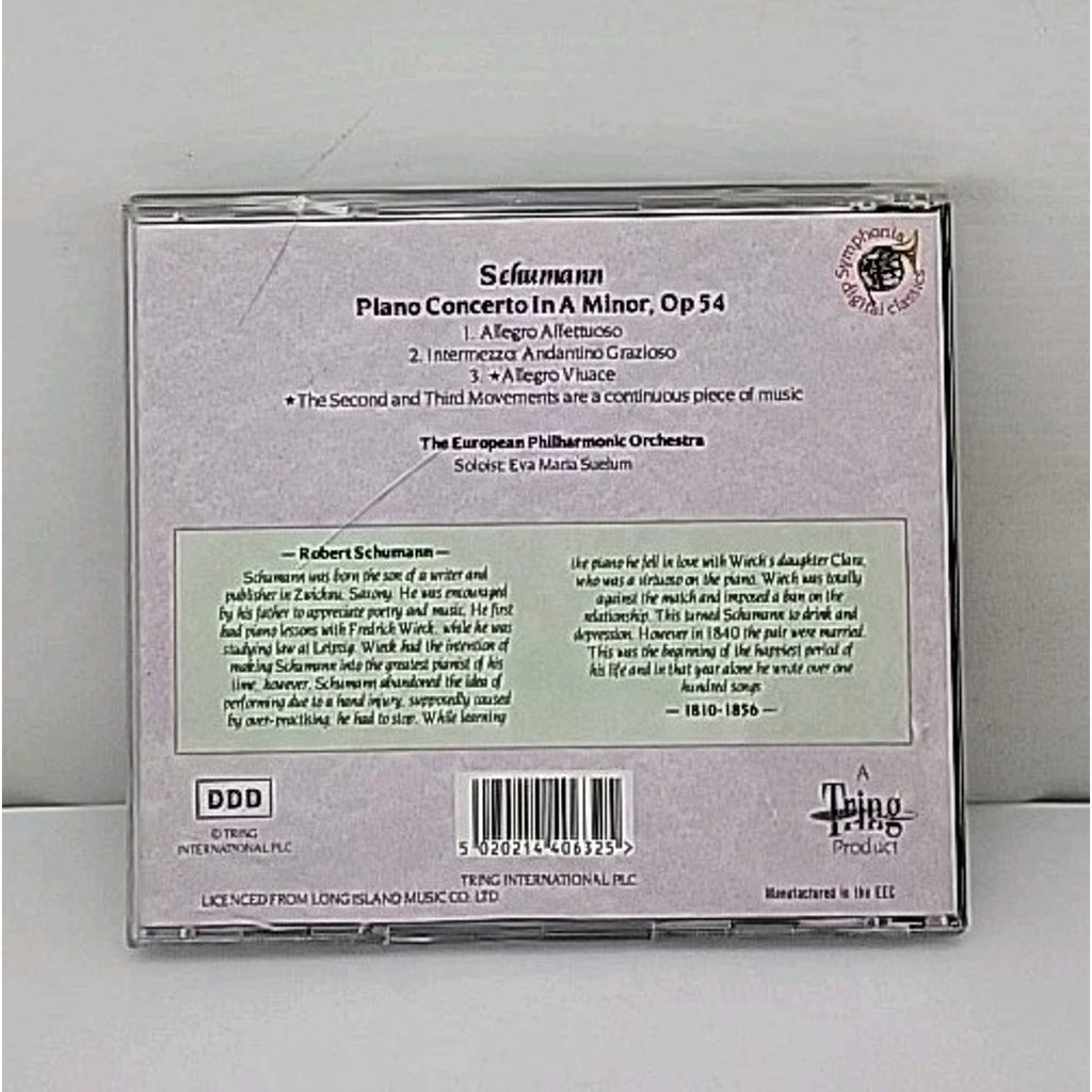 Schumann Piano Concerto In Minor - European Philharmonic Orchestra (CD, 2012)