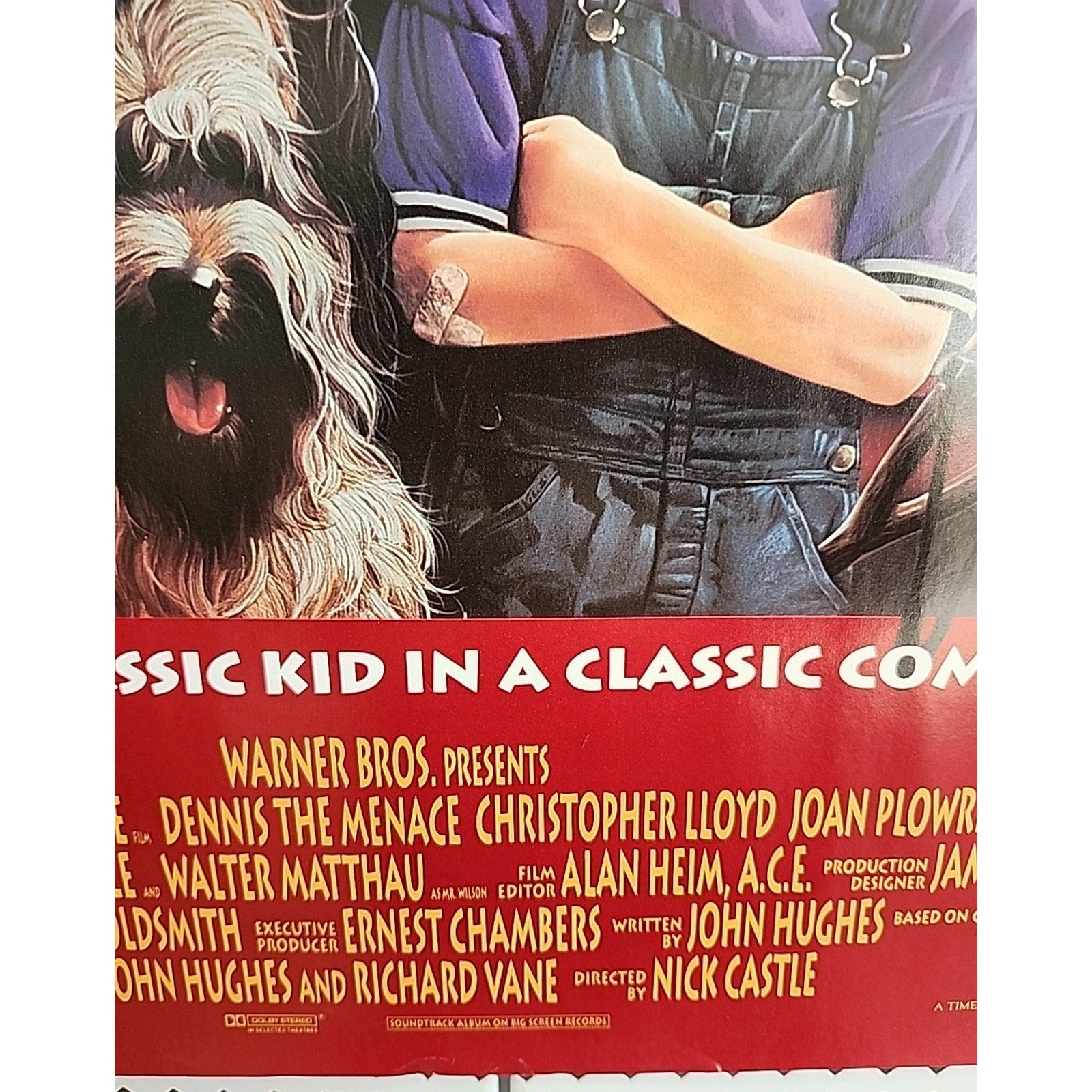 Dennis The Menace Original 27.5x17 Promotional Movie Poster