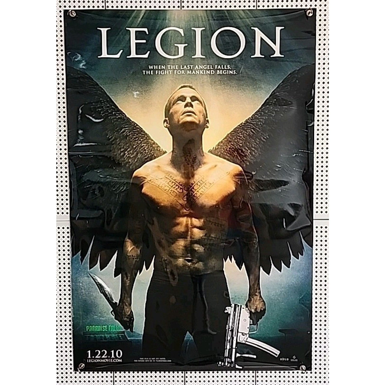 Legion Movie Poster 1 Sided Original Advance 27x40 Paul Bettany Lucas Black