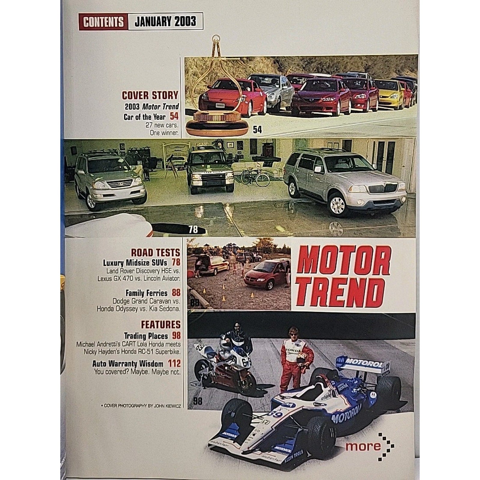 Motor Trend Magazine January 2003