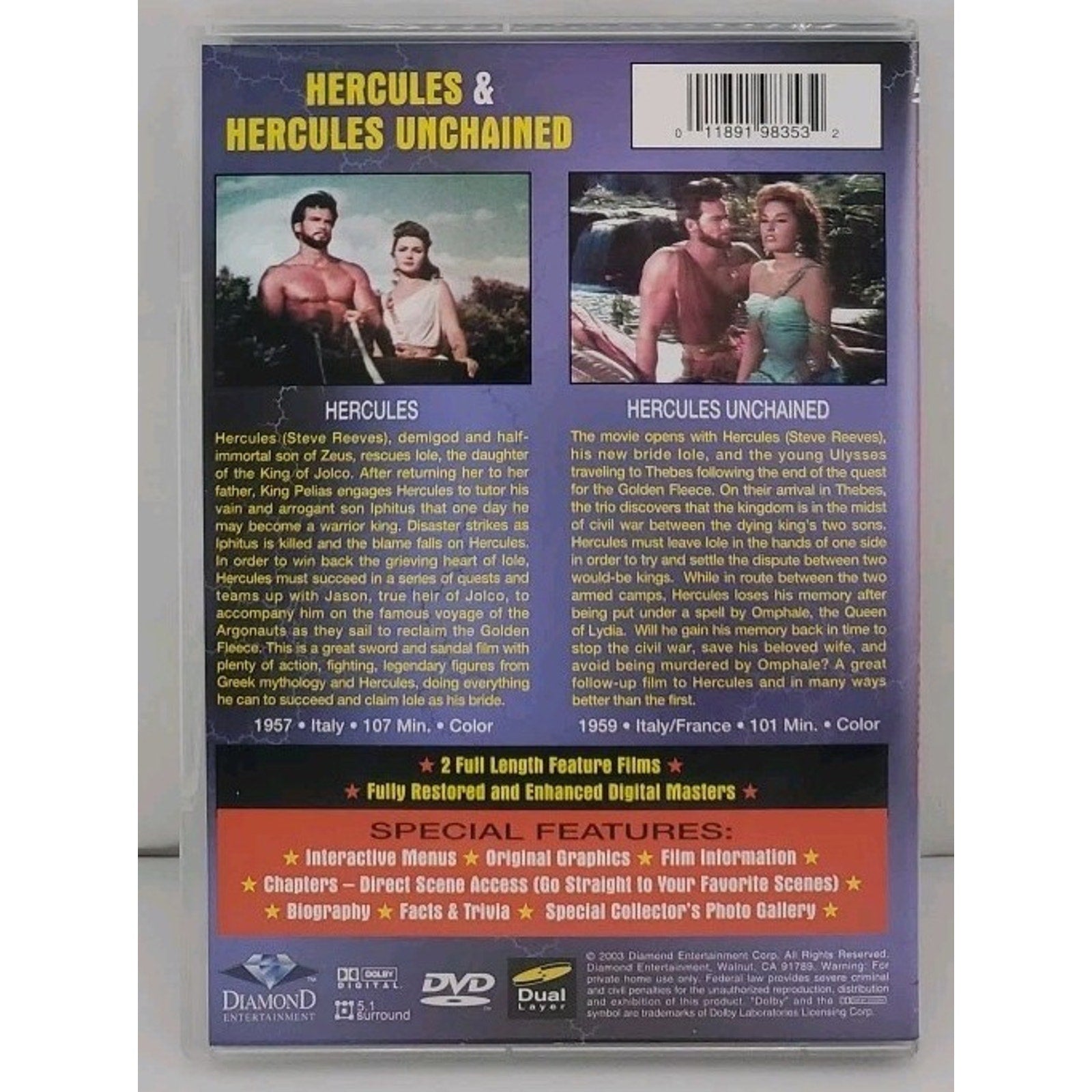 Hercules/Hercules Unchained (DVD)